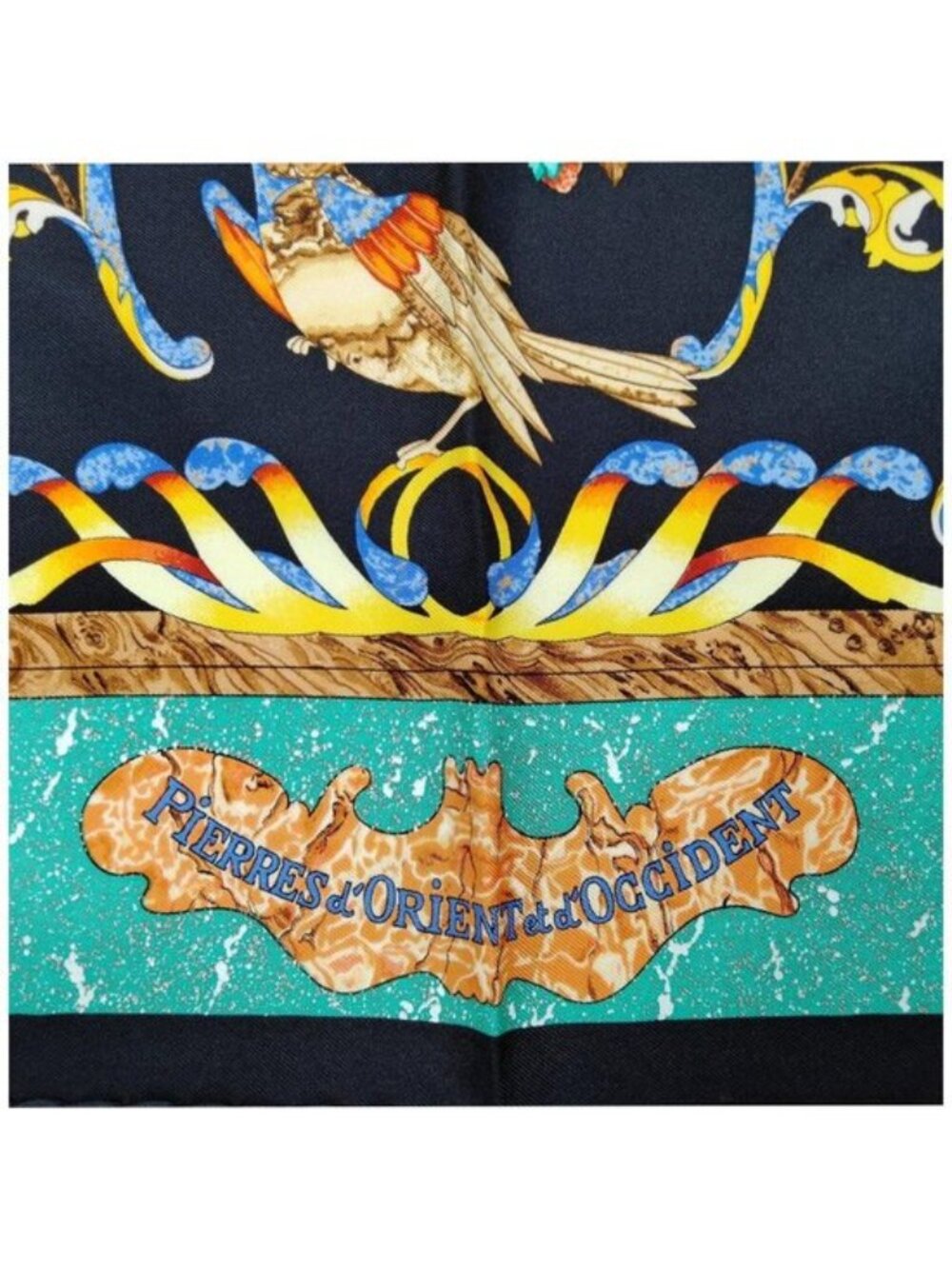 Authentic Hermès Pierres d’Orient Silk Carré 90 Scarf - Picture 8 of 10